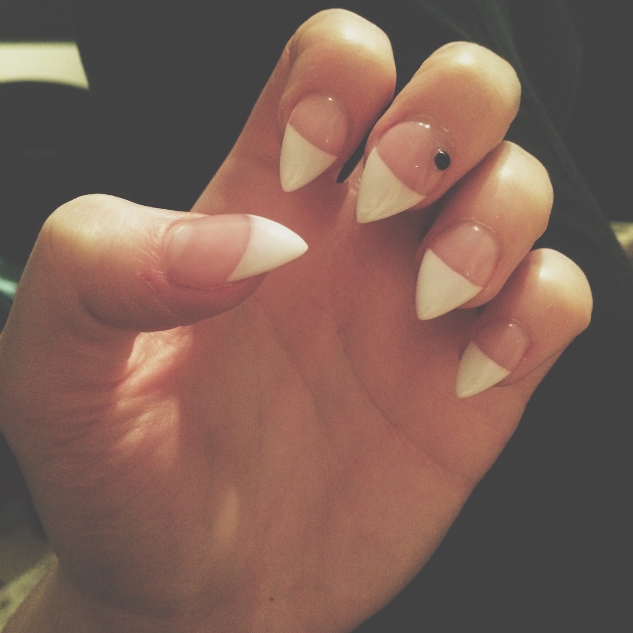 Idk what I was thinking when I got my nails done today hahaha they’re way too long