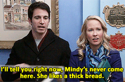 kalingly:  danny remembering little things about mindy  