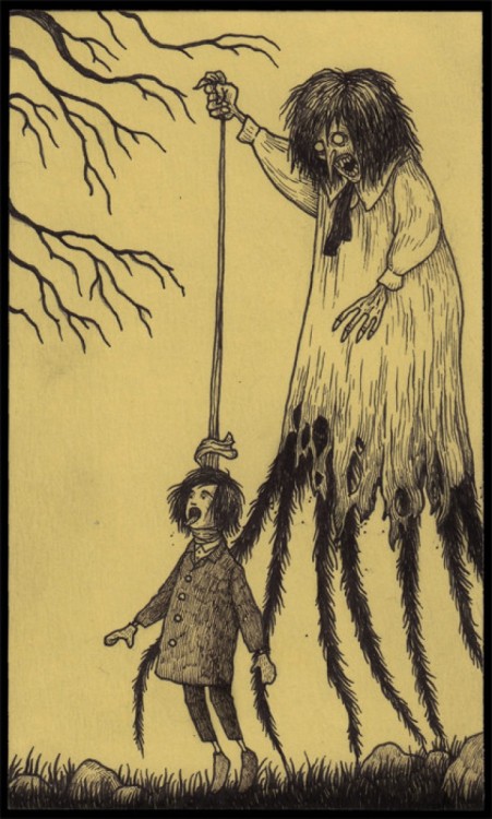 a-polite-fuck-off:  A hand full of Don Kenn’s Amazing art work drawn on post-it notes.