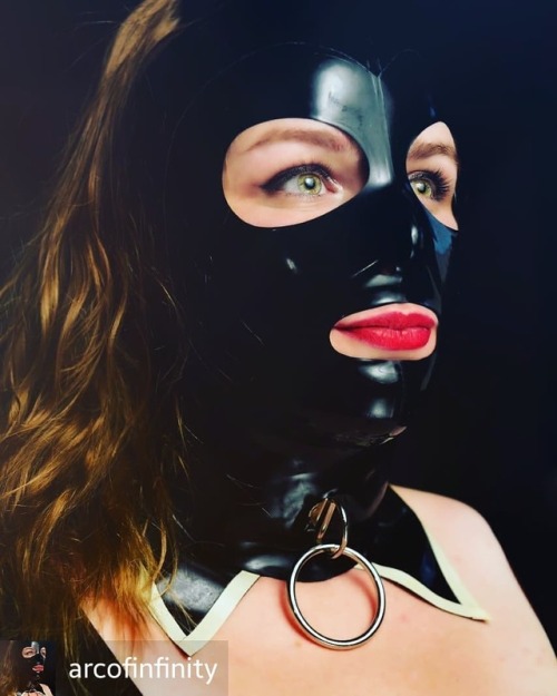 Credit to @arcofinfinity : My favorite photo from my shoot with Aaron Mulqueen. :) #latexfetish #lat