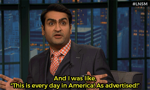 Porn Pics latenightseth: Sadly, Kumail’s first day