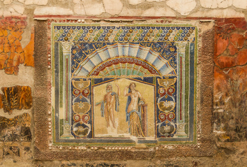 via-appia:Nymphaeum from the House of Neptune and Amphitrite, Herculaneum.Roman, 1st century AD