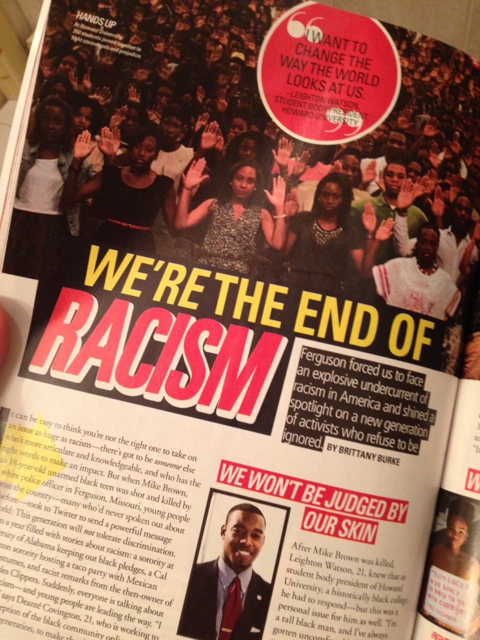 aint-back-yet:  halloweevee:  Wow seventeen actually did a ferguson article  Years