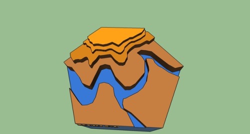 baby’s first 3d model. We’re learning SketchUp in my exhibits class and it is a certifiable nightmar