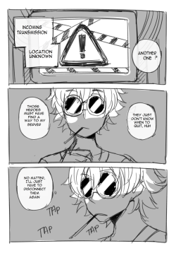 theinsanefruitloop-chan: “Meeting by force” Have this random comic that my sleep deprived brain came up with (uvu)/ 