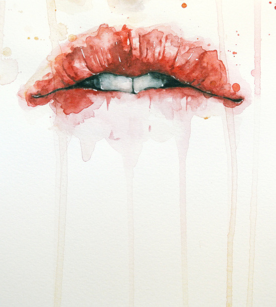 1000drawings:  Lips  by Jenny Viljaniemi 