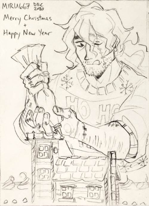 ♥ I sent a batch of Christmas cards to a few friends last month! Here are some of the festive pencil