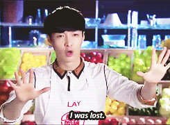 52/∞ Yixing gifs: Shit Yixing says while on Celebrity Chef