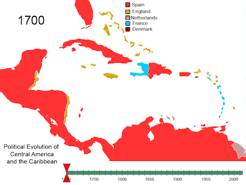 the political evolution of the Caribbean and Central America