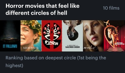 portraitofadumbassonfire:Movie recs