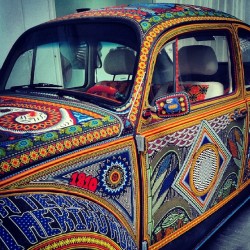 absolutcaso:  &ldquo;Vochol&rdquo; #Volkswagen #Mexico #MexicoCity #pop #popart #mexicano #vocho #Sedan #huichol #wirrarika ##MAP #Museo #museum #Arte #Popular #awesome #car #DF #visitmexico  (en Museo de Arte Popular)