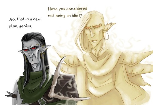 Brotherly advice&hellip;I don’t think I ever officially introduced Thanelen&hellip;? He is Ildren’s 