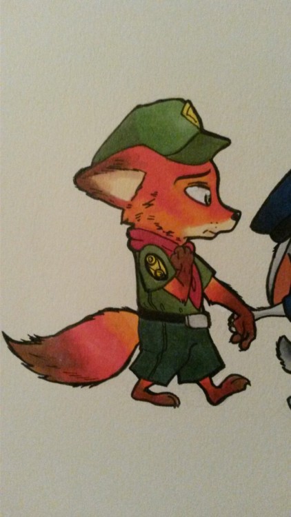 krystalmelodie:  More Zootopia fanart i drew and framed last night :3 ❤ ✌ like me on facebook.com/krystalmelodie or follow on IG @krystalmelodie! 