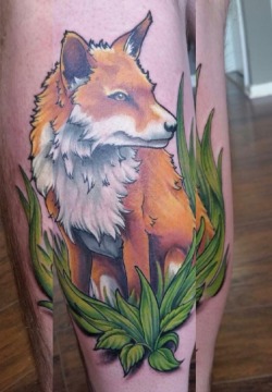 1337tattoos:  My awesome fox tattoo done