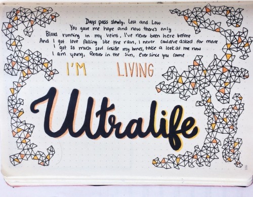 6.13.17 I’m living ultralife! Wanted to doodle some Oh Wonder lyrics