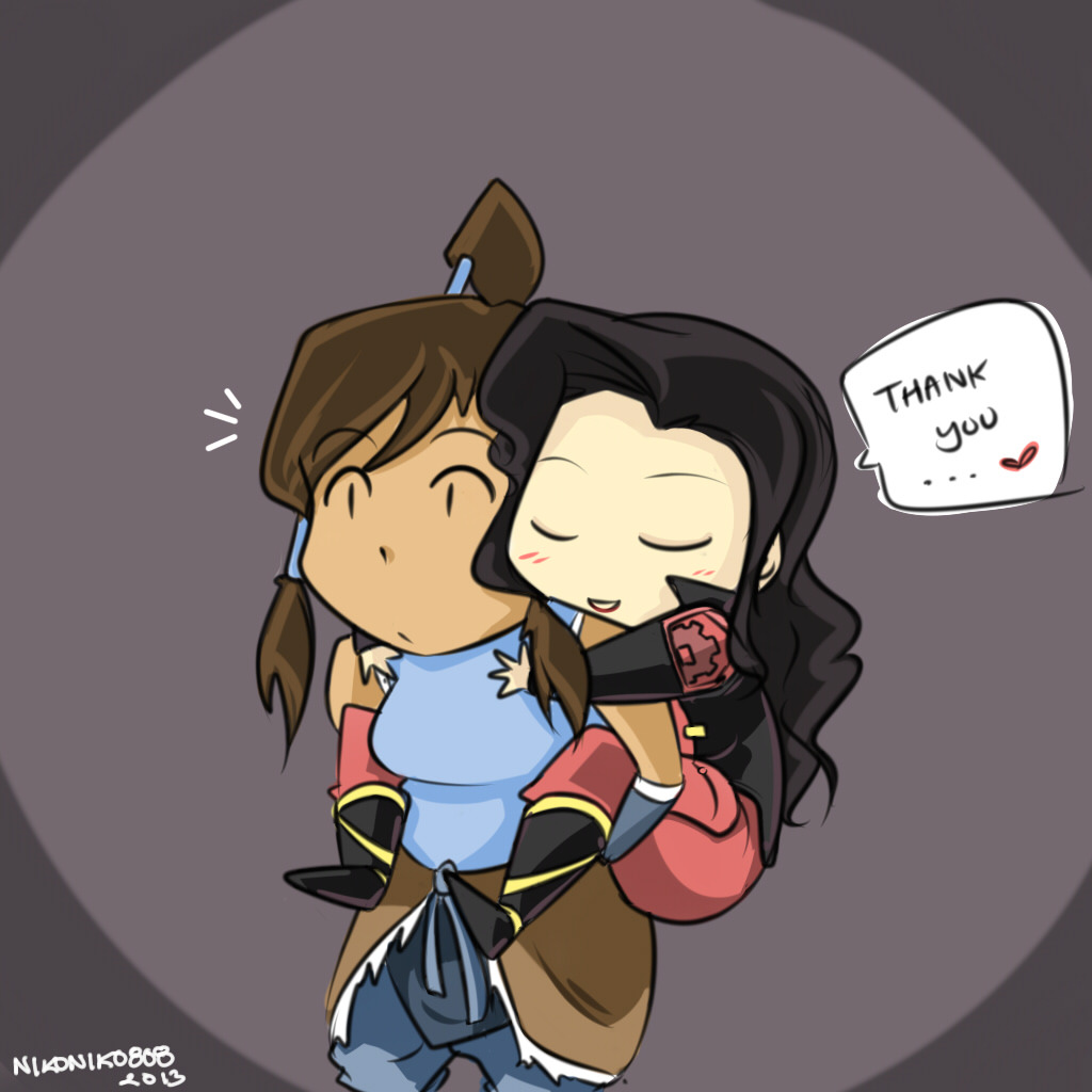nikoniko808:  I saw a lot of chibi Korrasami going around so I decided to join the