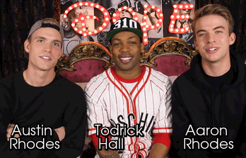 el-mago-de-guapos:  Todrick Hall teaches the Rhodes Bros how to dance    (Austin