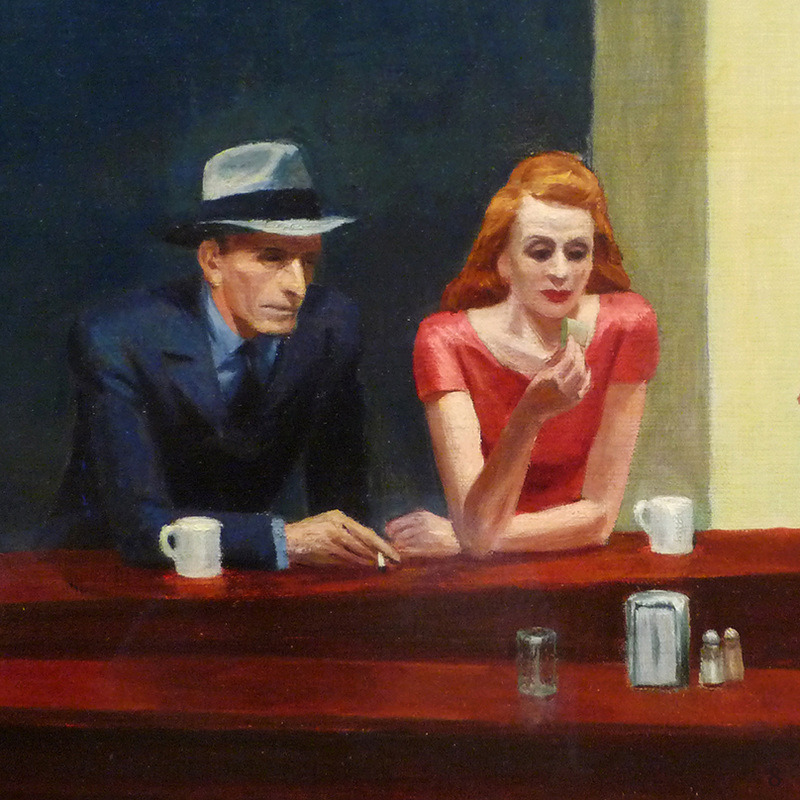 lonequixote:
“Edward Hopper
Nighthawks (detail)
”