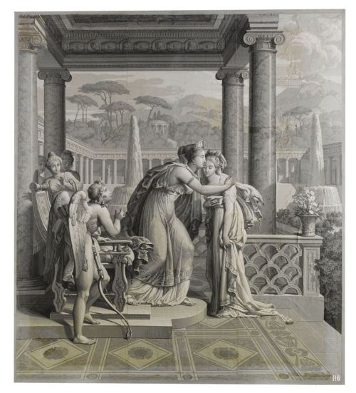 hadrian6: The Reconciliation of Venus and Psyche. 1817. after designs by  Louis Lafitte. French