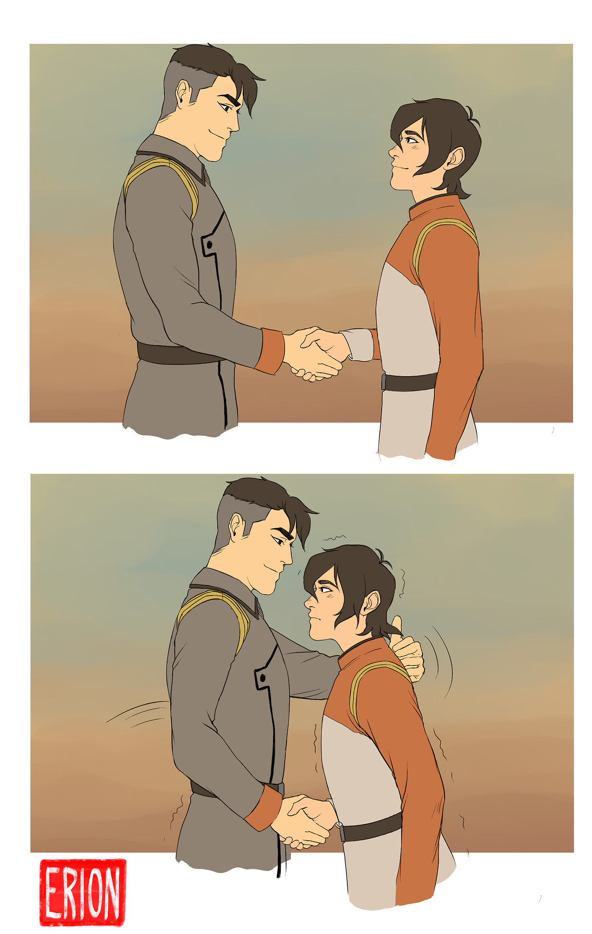 eri-damon: That time Shiro kissed Keith by accident lolTotally not inspired by Honey