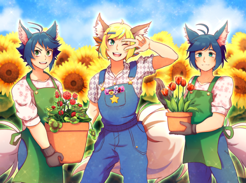 animeaves:my gift exchange piece for @ bloomingvirgo on twitter!