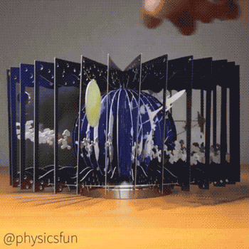 awesomage:   360° Book: Earth and Moon