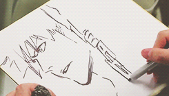 Porn photo ulquiora:  Tite Kubo drawing Ichigo and Urahara (ﾉ◕ヮ◕)ﾉ*:・ﾟ✧