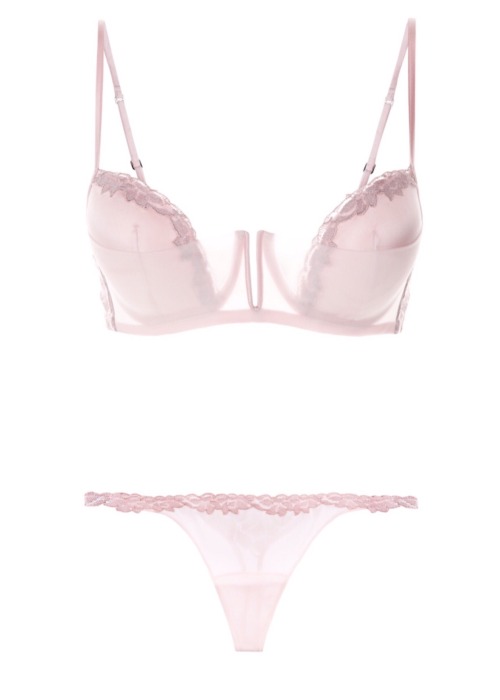 moongloss: La Perla morgane push-up bra and thong