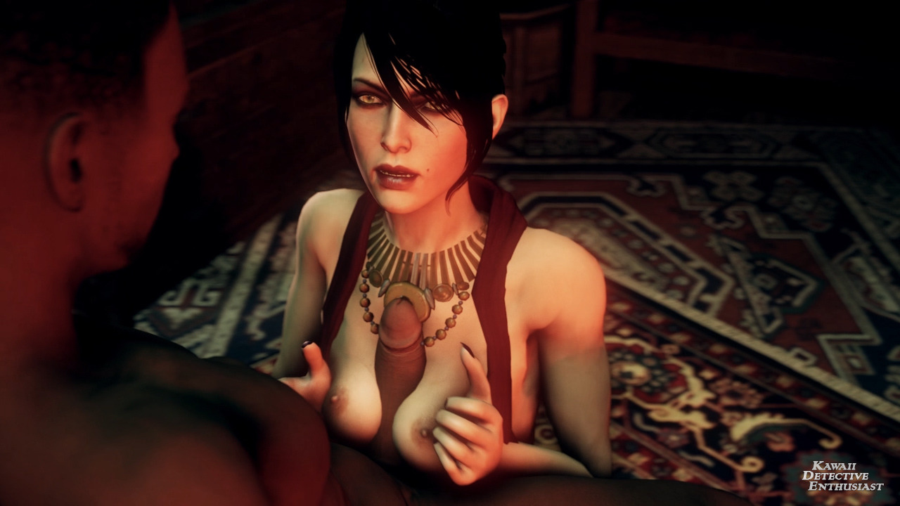 kawaiidetectiveenthusiast: Morrigan tittays, is a no cum version but just left it