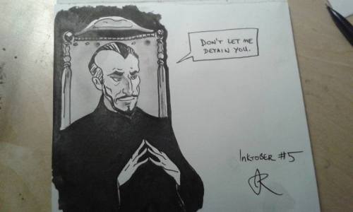 alda-rana:Inktober #5: someone suggested Lord Vetinari! 
