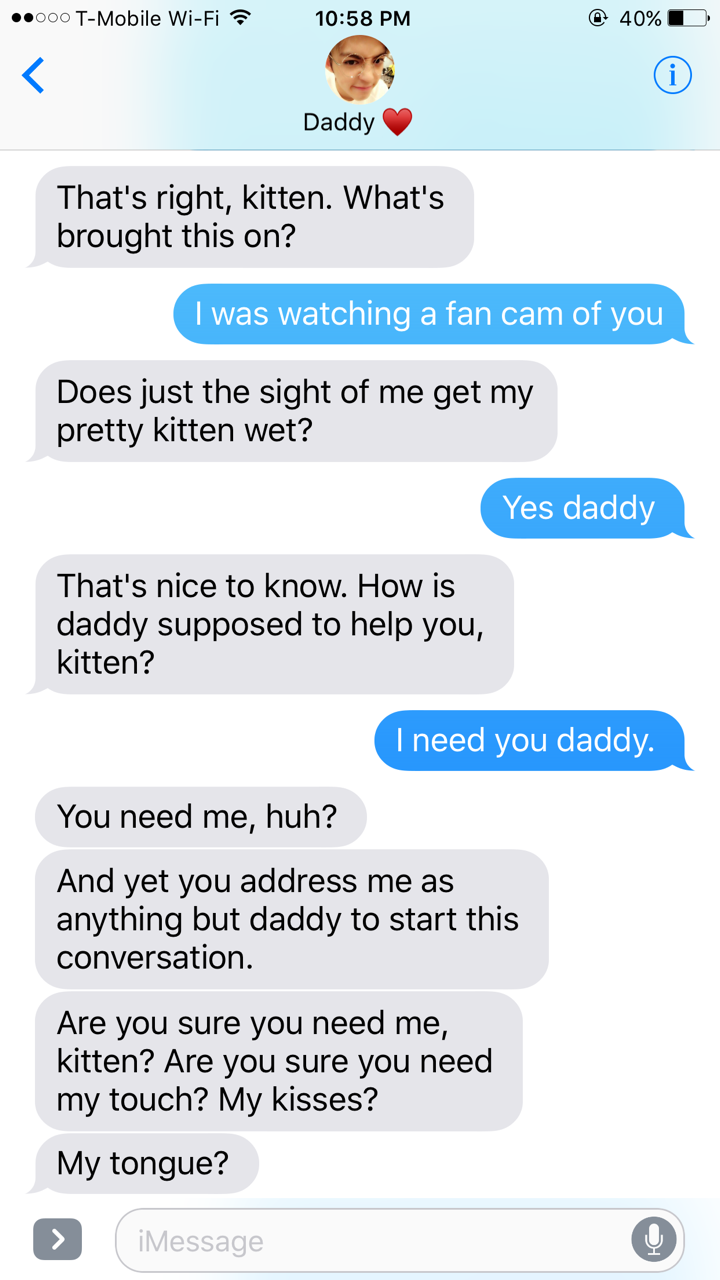 Kitten and daddy