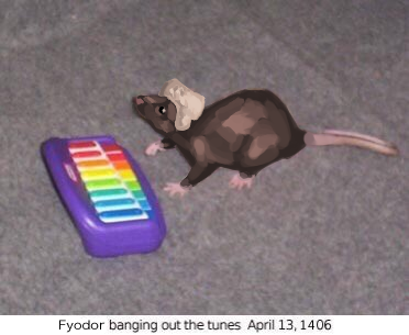 Fyodor Banging Out The Tunes April 13, 1406