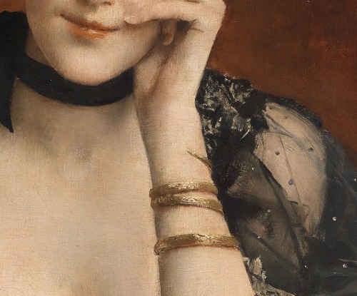 prinsez:Alfred Stevens (1823 - 1903) The Letter (fragment)