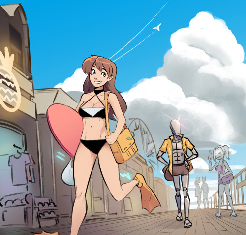  Pack yourself some waterproof starscreen, ‘cause CASSIOPEIA QUINN’s headed to the beach
