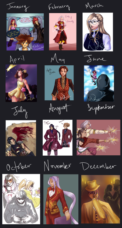 2020 Art in review! I… surprisingly didn’t draw that much? But I did find a lot of my complet