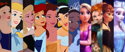snowqueenelsa:  Disney Princesses in chronological adult photos