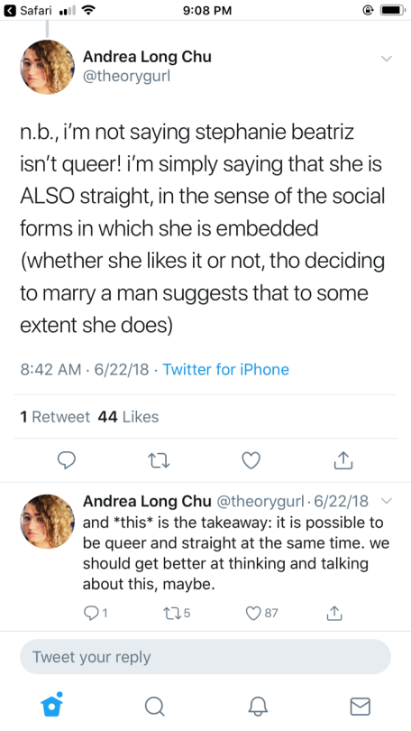 geekandmisandry:  tanpoponoko:  fiestabear:  calslaundry:   fierceawakening:  universefemme:  softclary:    you ever read something so fucking stupid you want to blow your brains out   Bisexual women aren’t straight for dating men   What the everloving