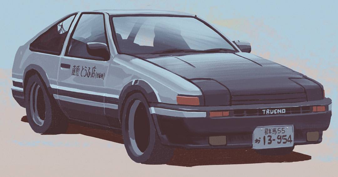 Initial D #initiald #ae86 #anime #manga