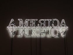 Glenn Ligon, “Double America", 2012,