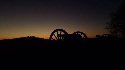 Pokéhunting commence. Gettysburg dawn. #gettsysburg #dawn #pokehunting