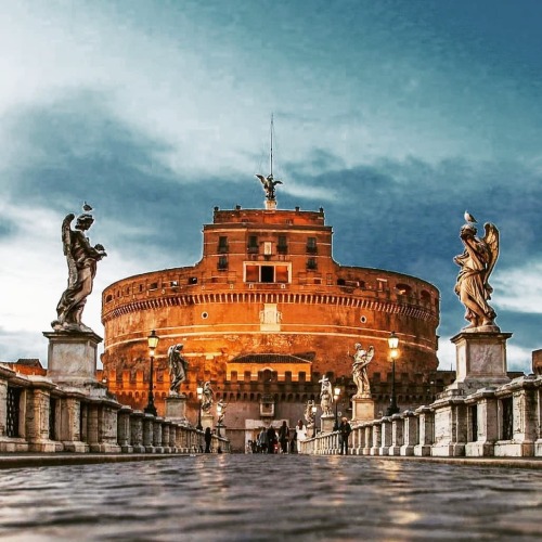 The Mausoleum of Hadrian . ⚫Also known as Castel Sant'Angelo (English: Castle of the Holy Angel). ⚫L