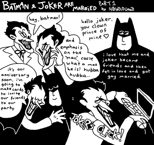 splendidland:batman & joker are married[twitter]