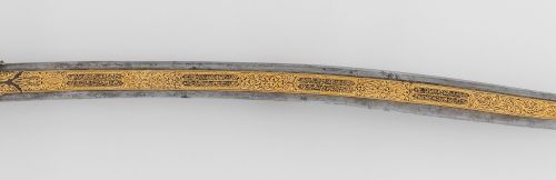 art-of-swords:  Yatagan Sword Dated: A.H. 1238/A.D. 1822 Culture: Anatolian or Balkan Medium: steel, silver, gold, coral Measurements: overall lenght 29 ¼ inches (74.3 cm); blae lenght 22 1/8 inches (56.2 cm) Inscription: inscribed with the date 1238