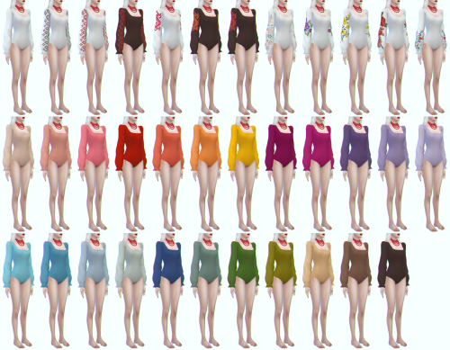 Bodysuit - Anika New mesh (EA-mesh edit)Bodysuit + HarnessFor bodysuit: 35 swatchesFor harness: 20 s