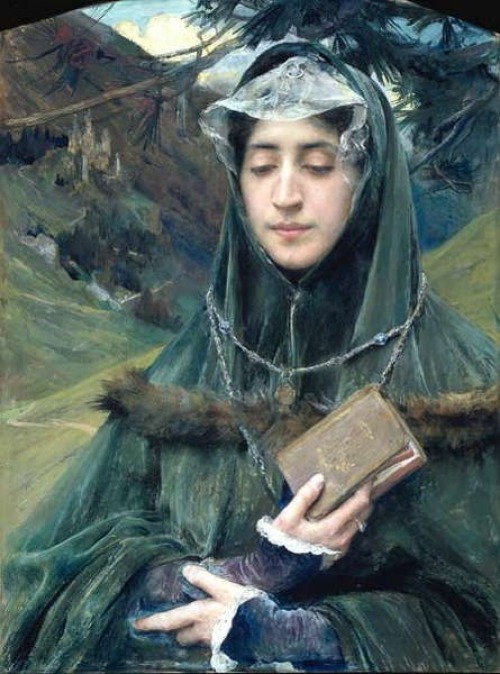 Le Missel (1899). Edgard Maxence (French, 1871-1954). Tempera on paper.Whereas Symbolism stressed fe