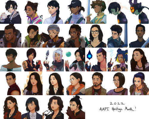 31 daily drawings for AAPI Heritage Month complete!Details and links to each individual post here.