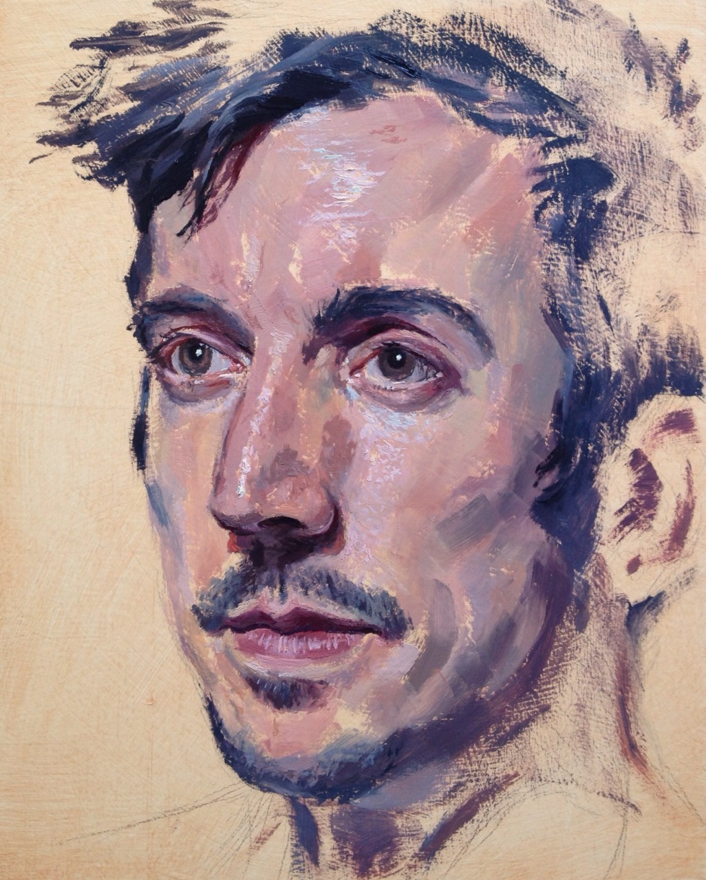 monsieurlabette:  Erich 8”x10” oil on panel