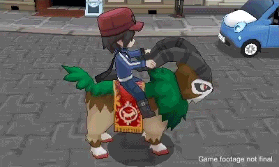tinycartridge:  Diagonal movement, Froakie car, and Gogoat swag GIFs from the new Pokémon X/Y trailer Props to DaBoss for the quick GIFs. PREORDER Pokemon X and Y, upcoming releases  Pokemon X and Y look so rad so far! I’m a little bummed the
