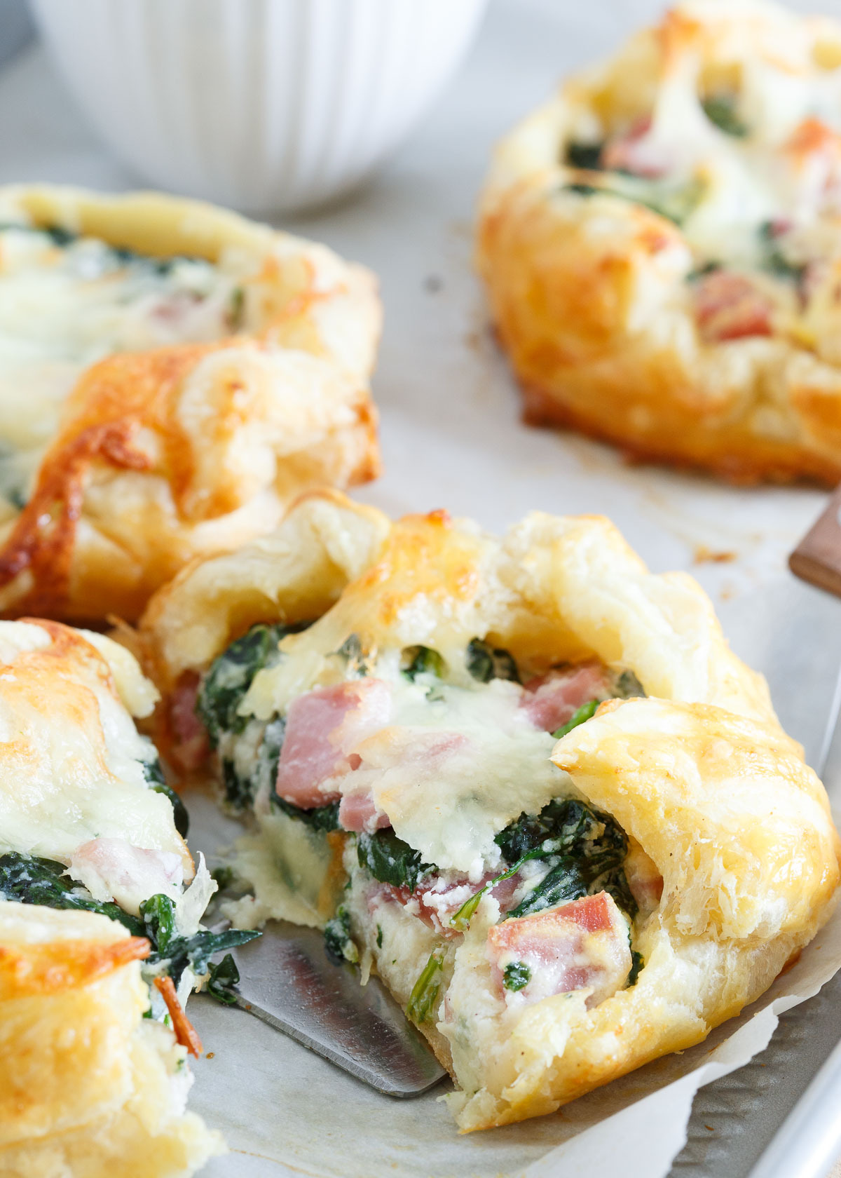 fattributes:  Mini Ham Cheese and Spinach Breakfast Pies 