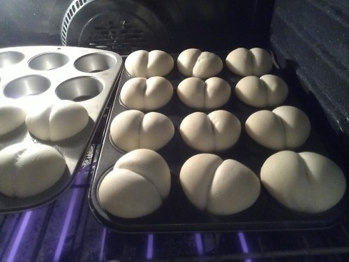randomdraggon:  baphometkiss:  look at our ass biscuits  nice buns 